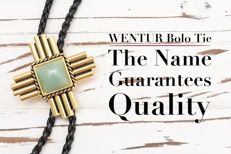 Wentur Stone Bolo Ties for Men Western - Vintage Cowboy Bolo Tie for Women Western Costume Accessories - Image 2